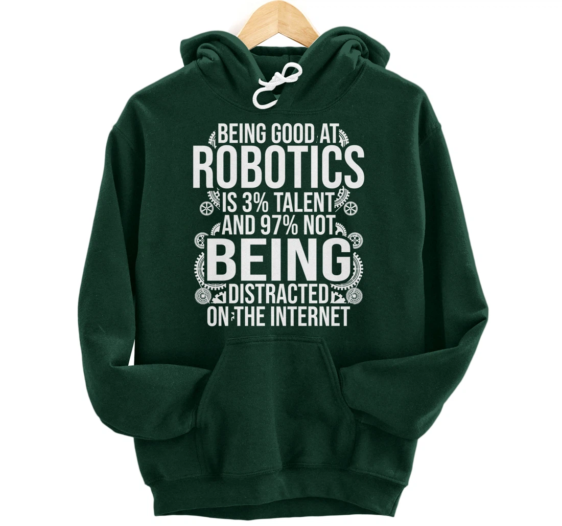 Funny Robotics Engineer Gift For Boys Girls Cool Robot Lover Pullover Hoodie