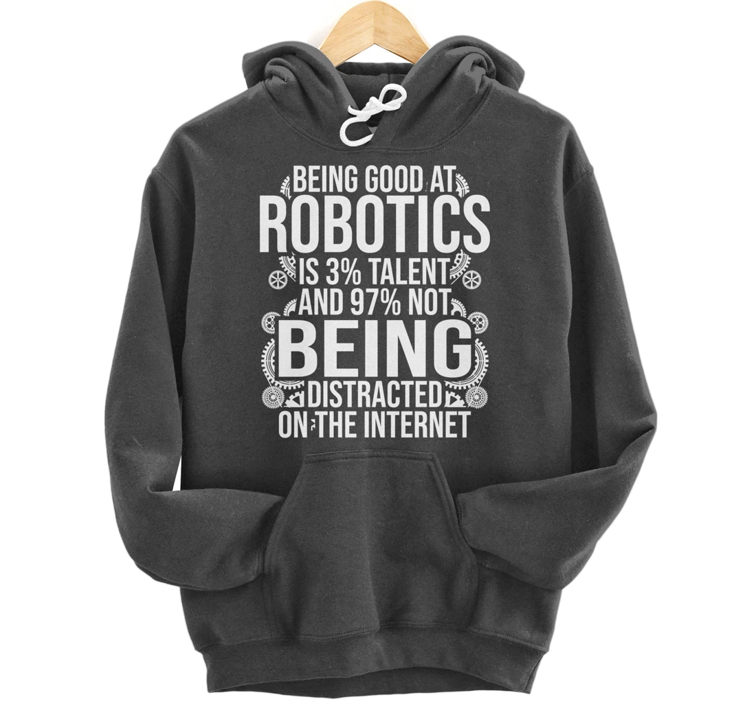 Funny Robotics Engineer Gift For Boys Girls Cool Robot Lover Pullover Hoodie