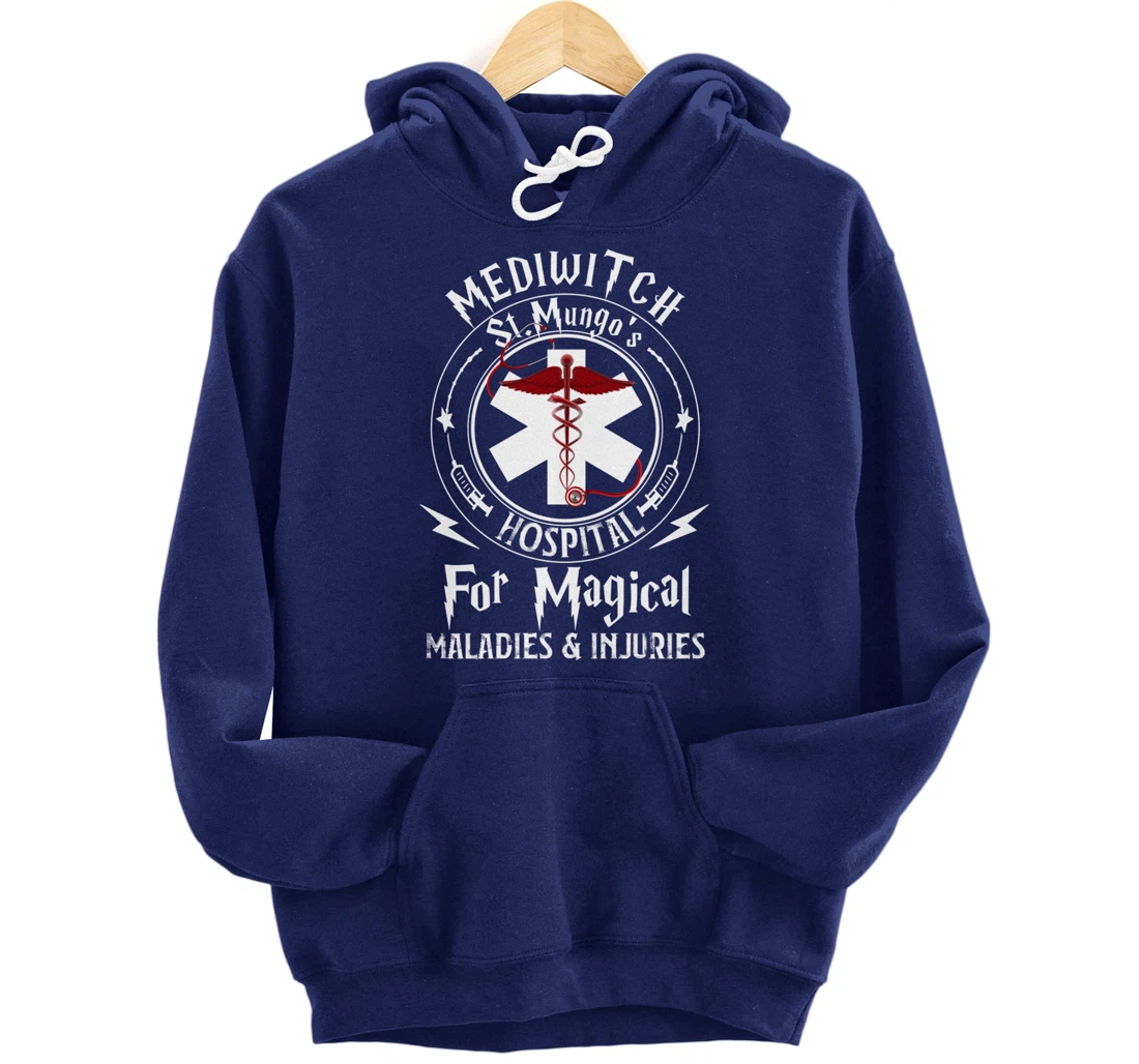 Mediwitch Hospital For Maladies And Injuries Nurse Gift Pullover Hoodie