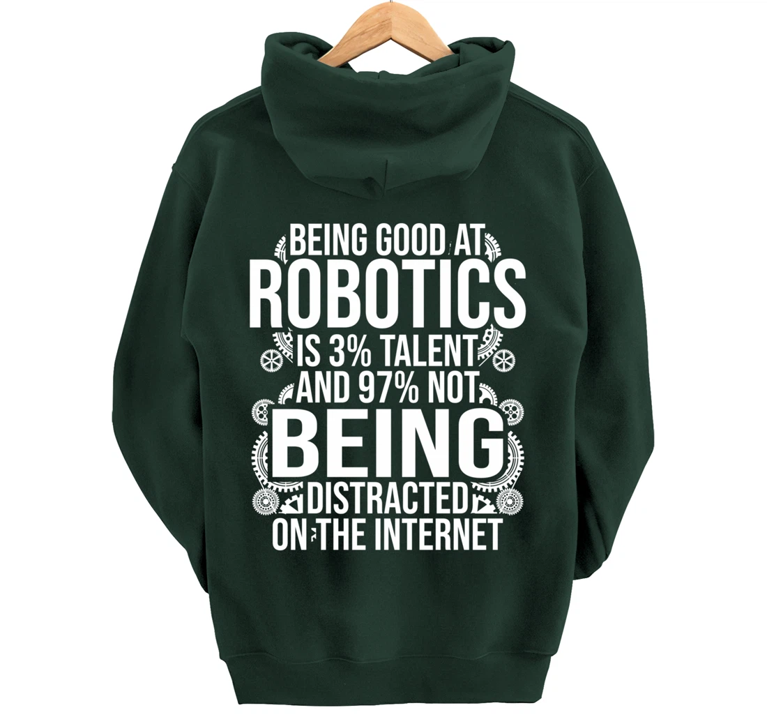 Funny Robotics Engineer Gift For Boys Girls Cool Robot Lover Pullover Hoodie