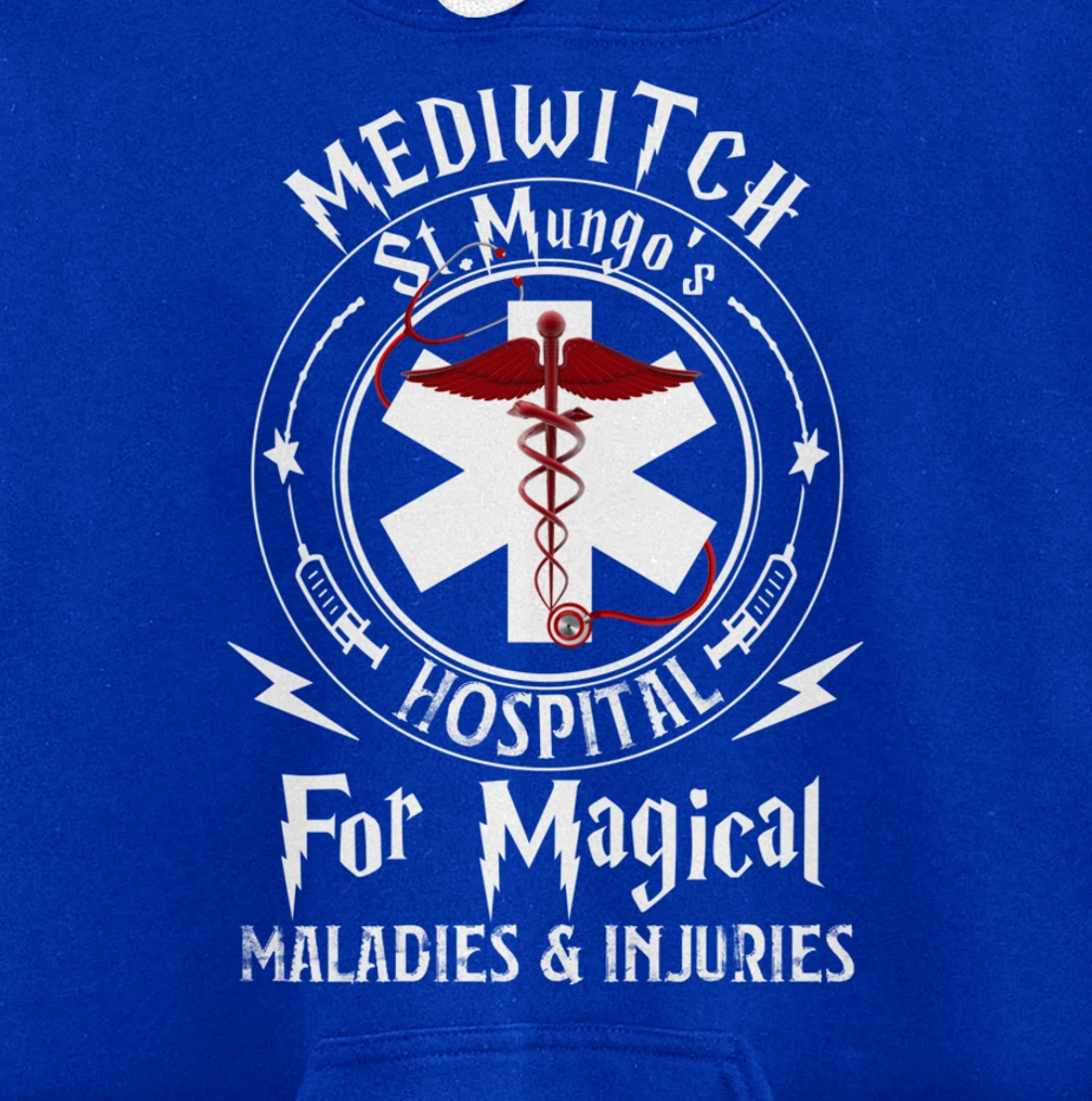 Mediwitch Hospital For Maladies And Injuries Nurse Gift Pullover Hoodie