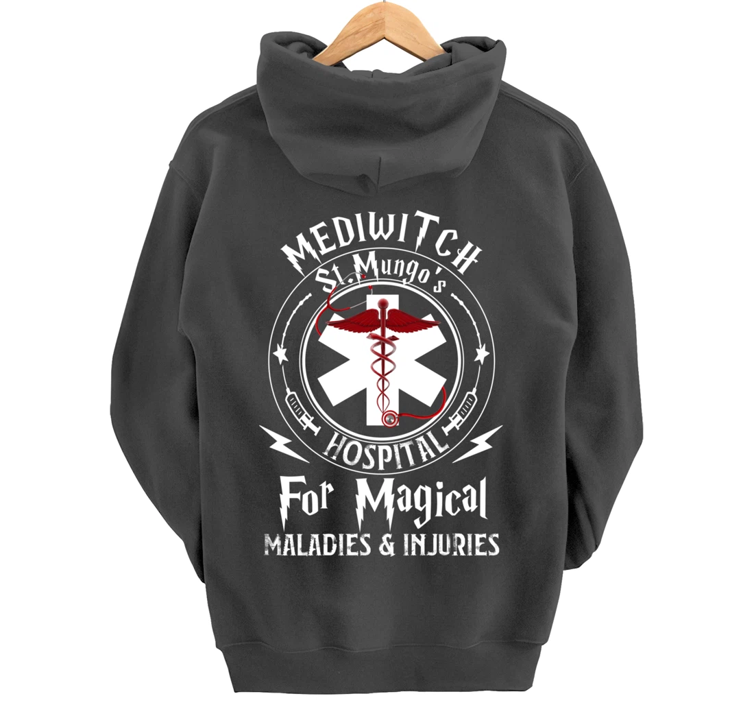 Mediwitch Hospital For Maladies And Injuries Nurse Gift Pullover Hoodie