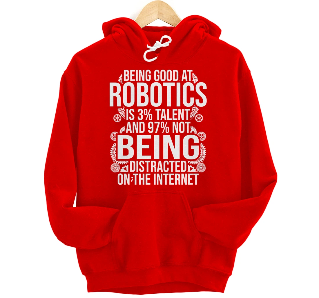 Funny Robotics Engineer Gift For Boys Girls Cool Robot Lover Pullover Hoodie
