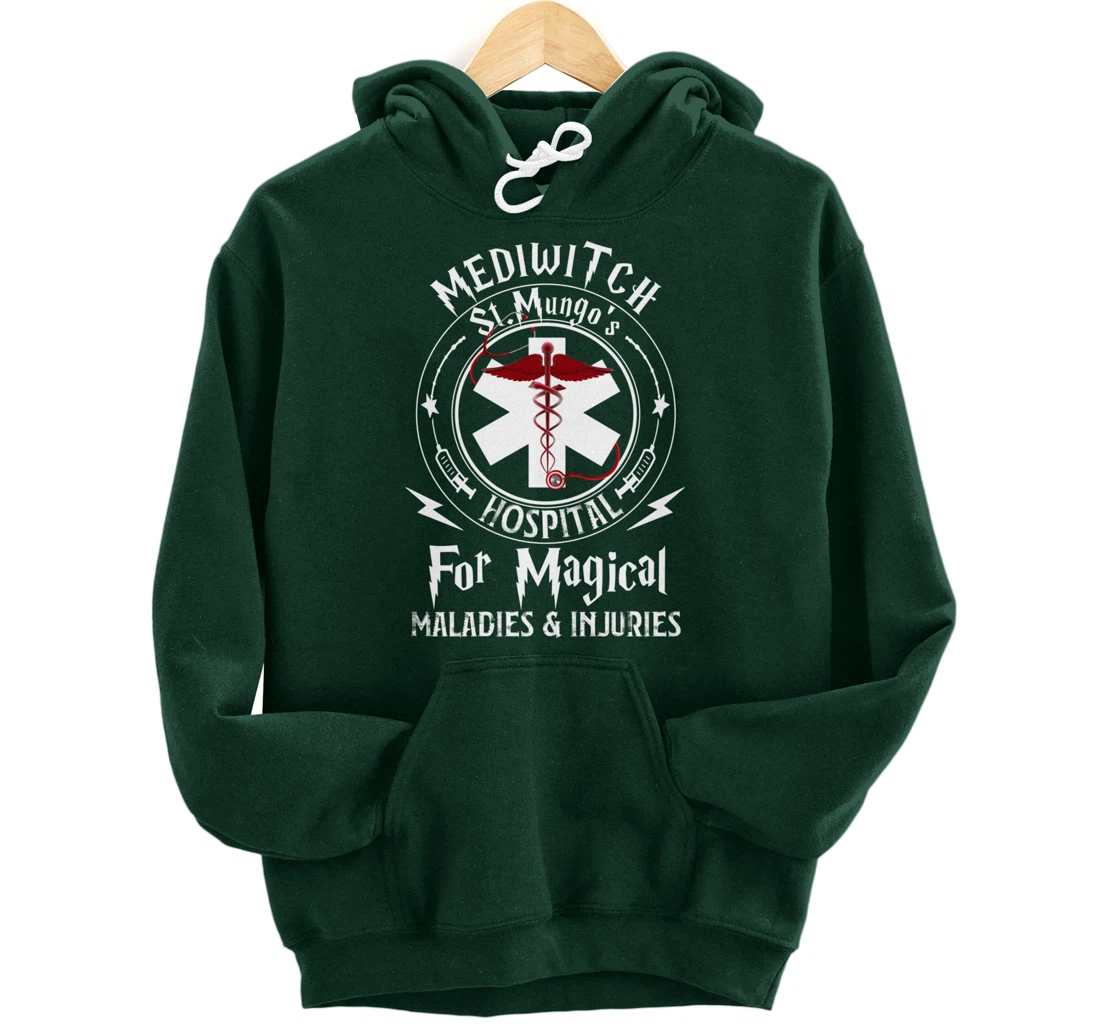 Mediwitch Hospital For Maladies And Injuries Nurse Gift Pullover Hoodie