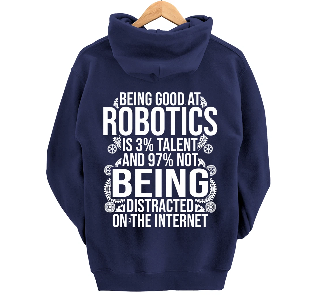 Funny Robotics Engineer Gift For Boys Girls Cool Robot Lover Pullover Hoodie
