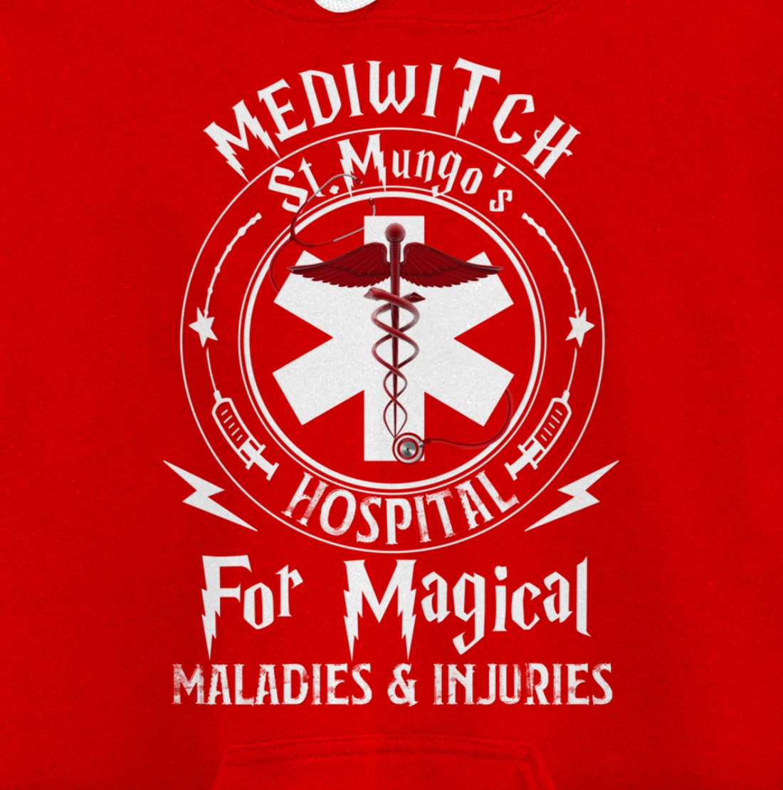 Mediwitch Hospital For Maladies And Injuries Nurse Gift Pullover Hoodie
