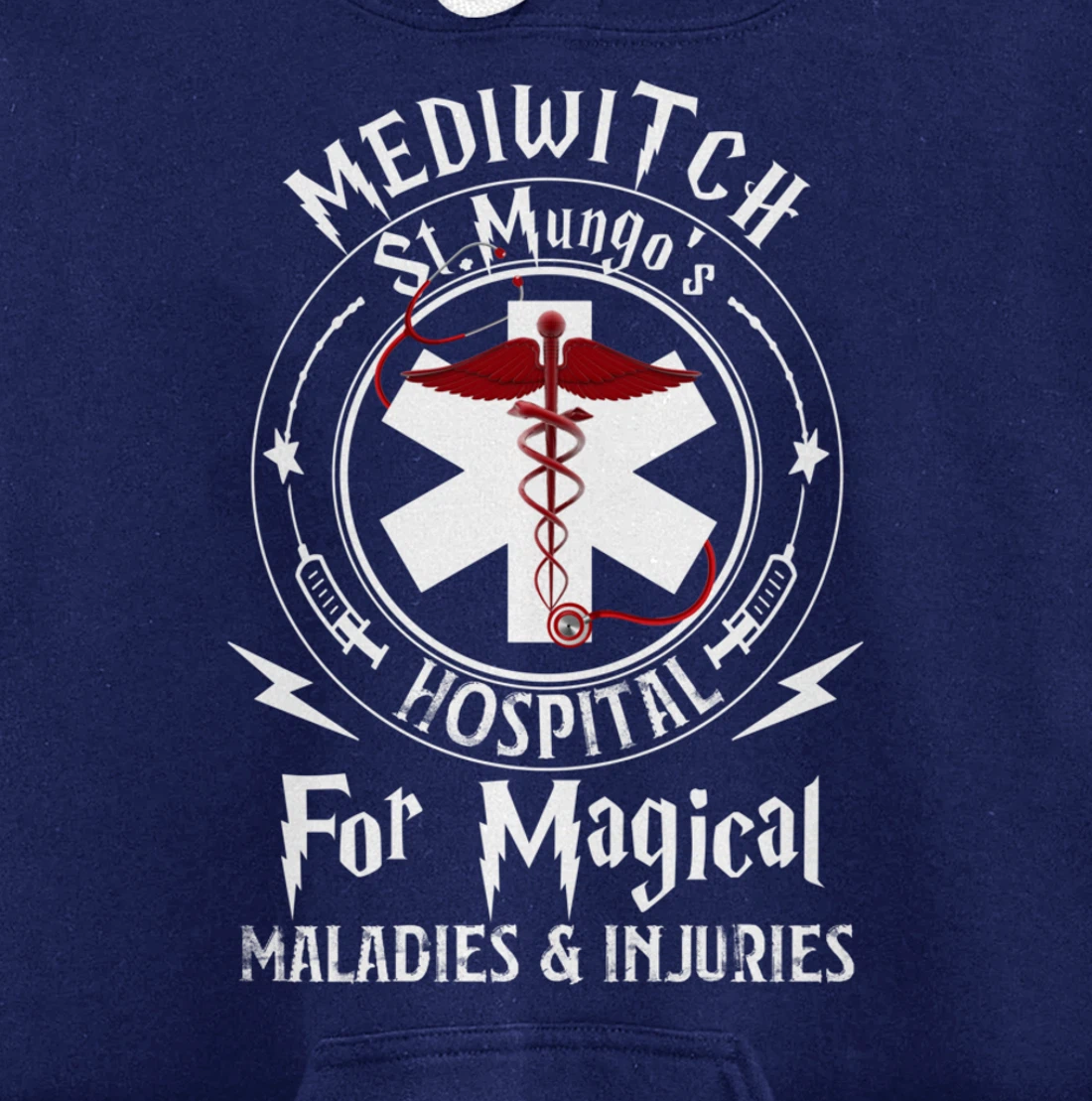 Mediwitch Hospital For Maladies And Injuries Nurse Gift Pullover Hoodie
