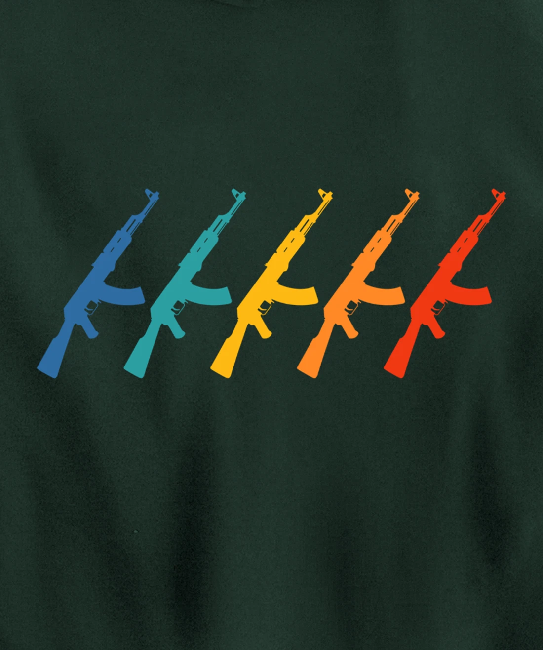 Soviet Kalashnikov AK-47 Retro CCCP Pullover Hoodie