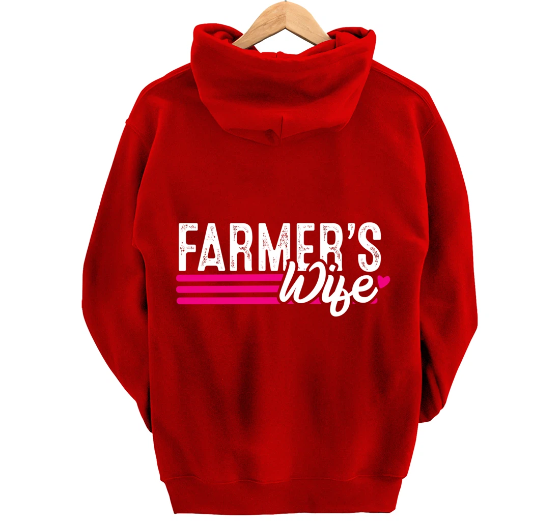 Farmer's Wife Farmer Farming Gift Pullover Hoodie