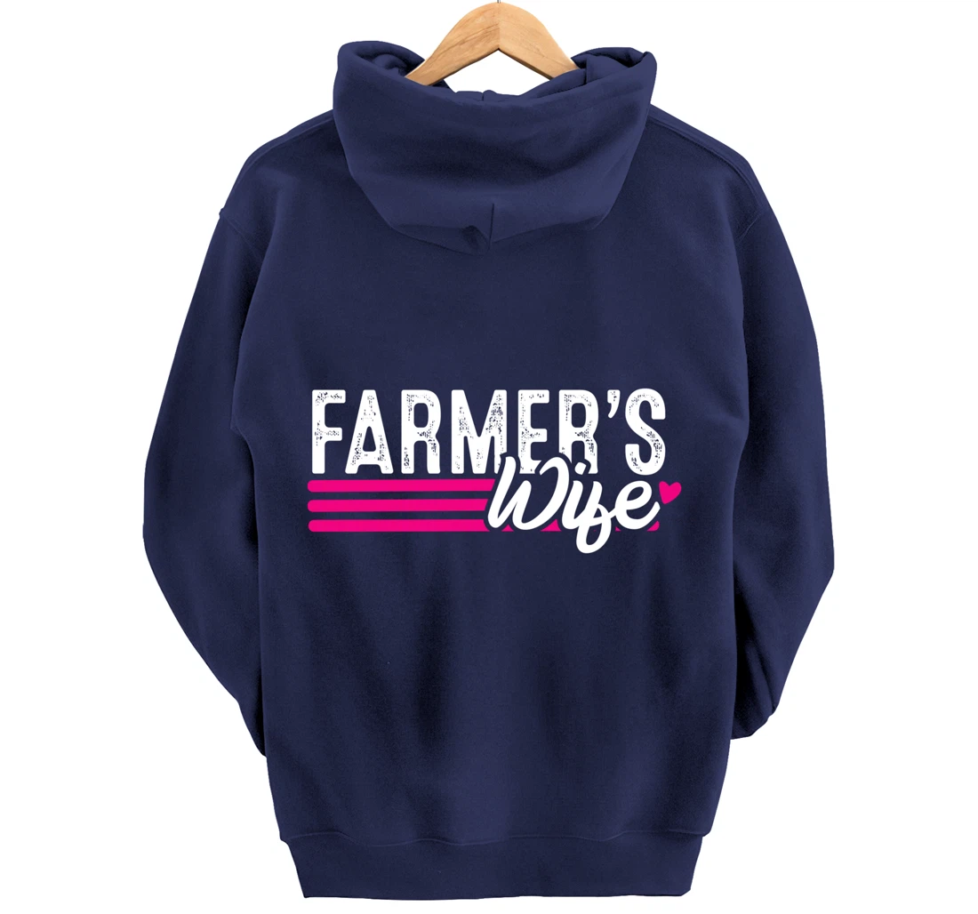 Farmer's Wife Farmer Farming Gift Pullover Hoodie