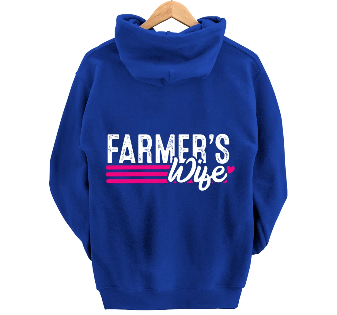 Farmer's Wife Farmer Farming Gift Pullover Hoodie