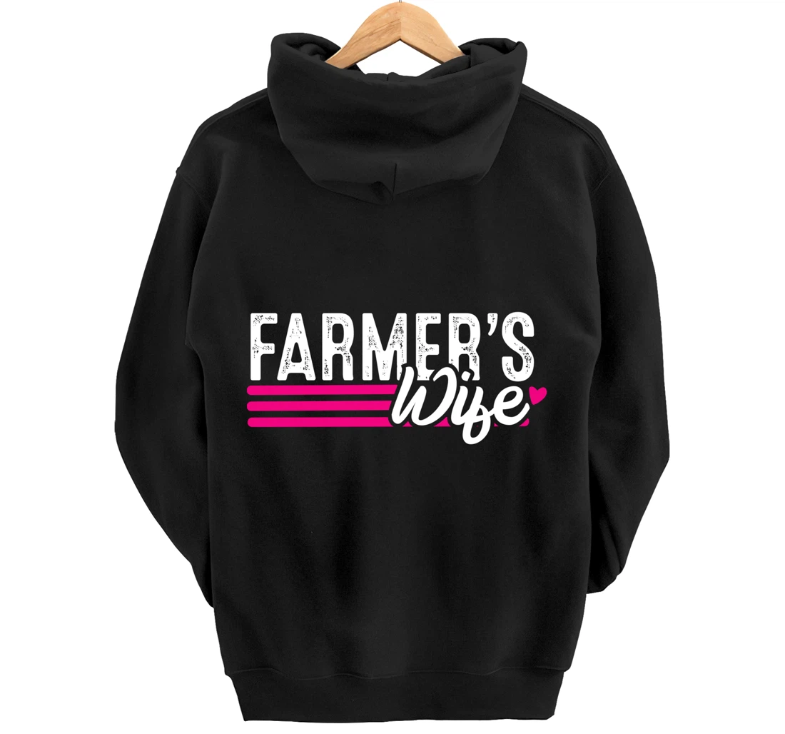 Farmer's Wife Farmer Farming Gift Pullover Hoodie