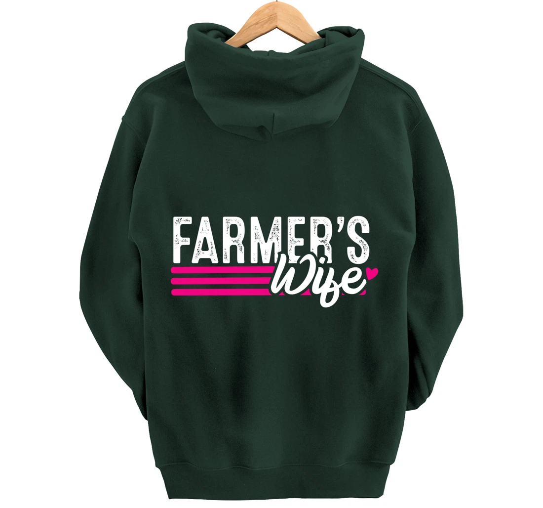 Farmer's Wife Farmer Farming Gift Pullover Hoodie