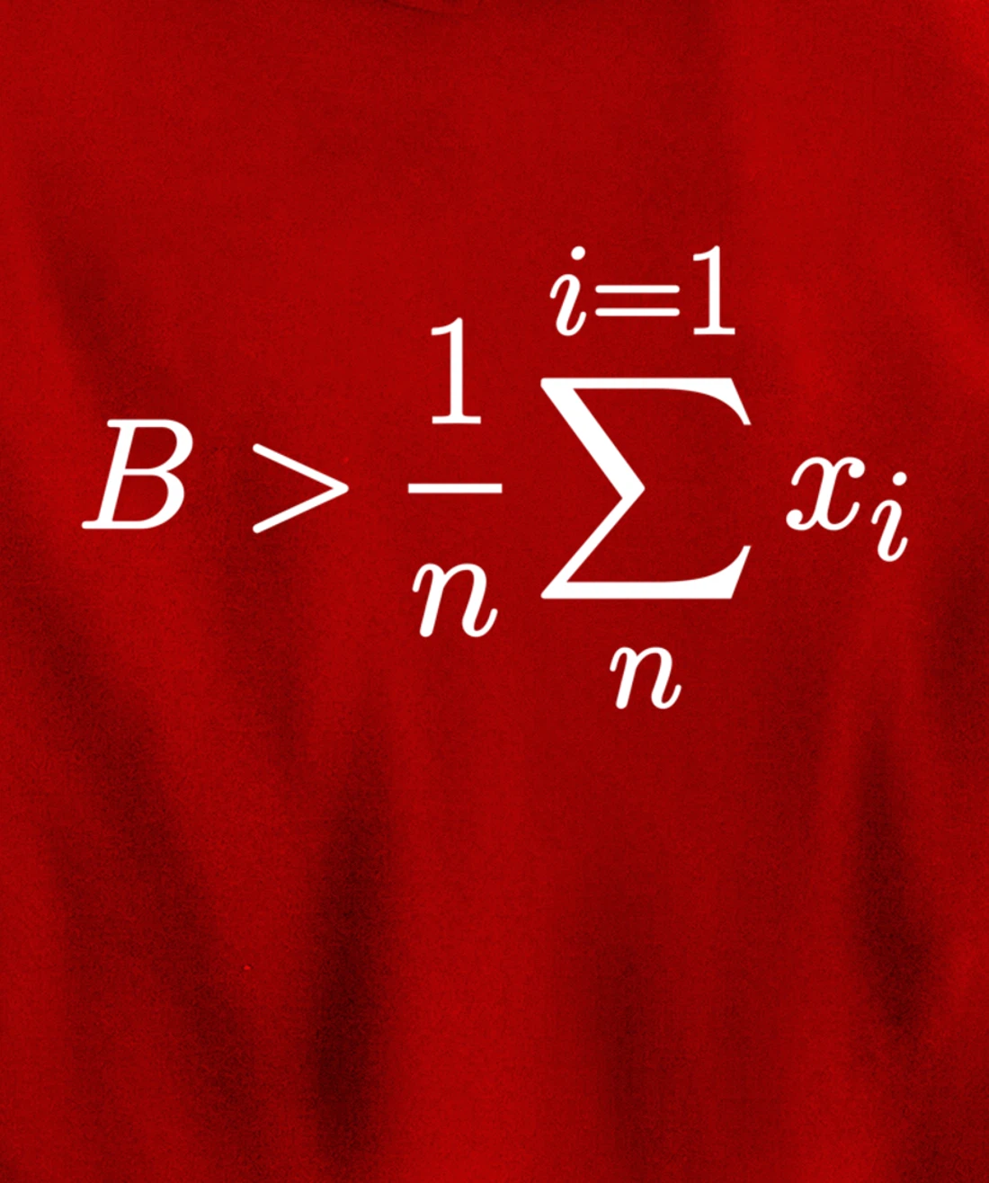 Be Greater Than Average - Arithmetic Mean Funny Math Pullover Hoodie