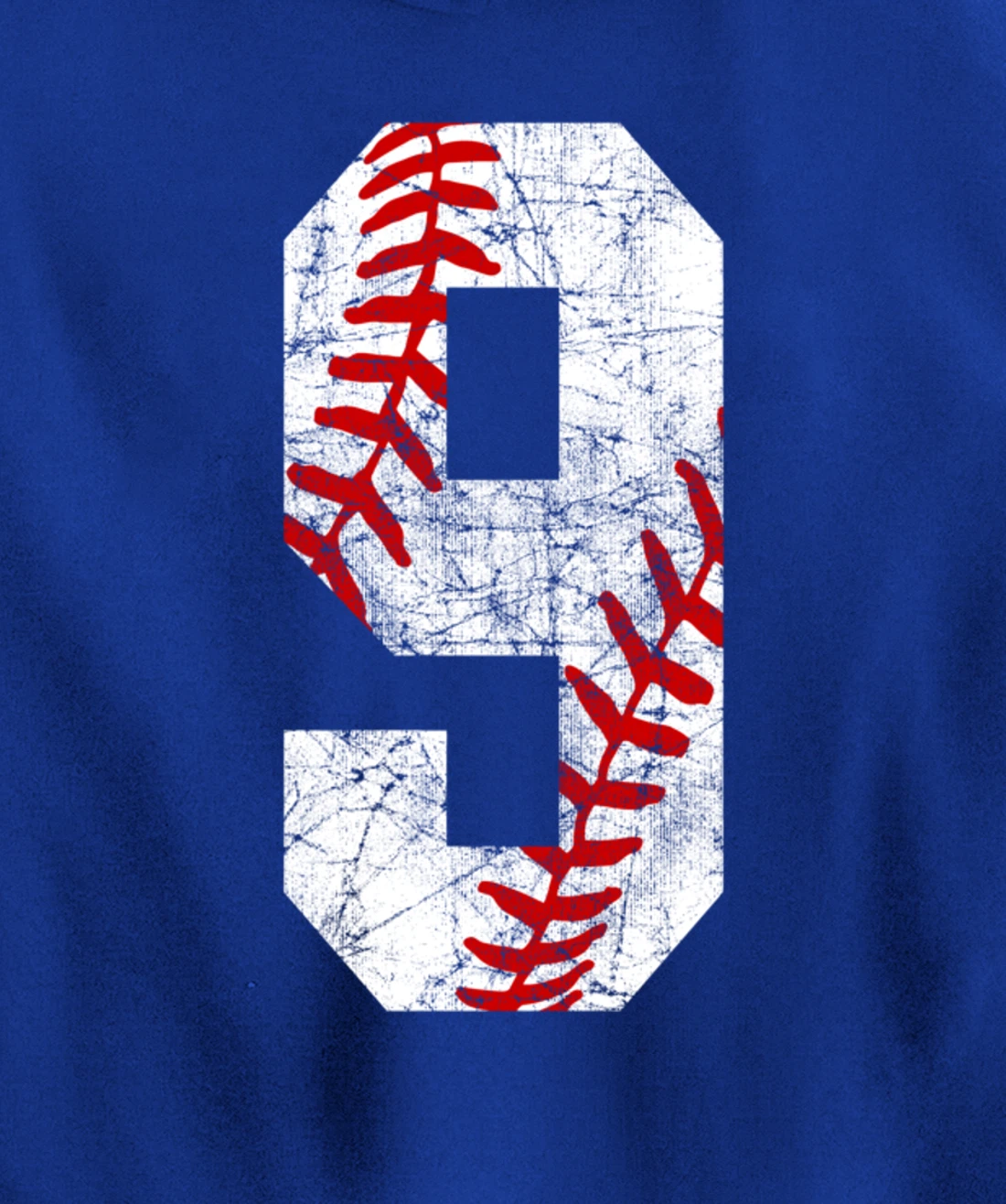 Vintage Baseball Mom #9 Jersey Baseball Player Number 9 Gift Pullover Hoodie