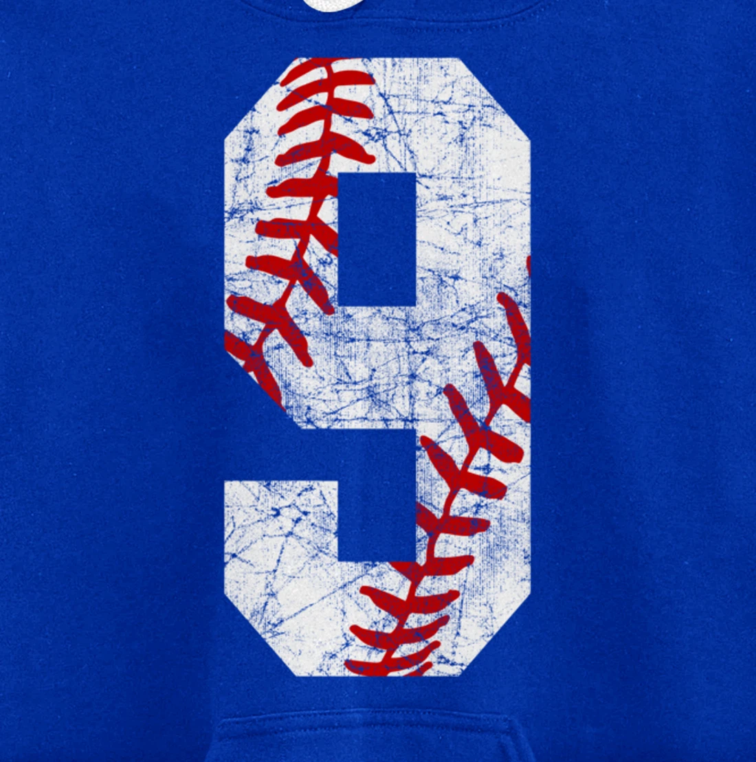 Vintage Baseball Mom #9 Jersey Baseball Player Number 9 Gift Pullover Hoodie