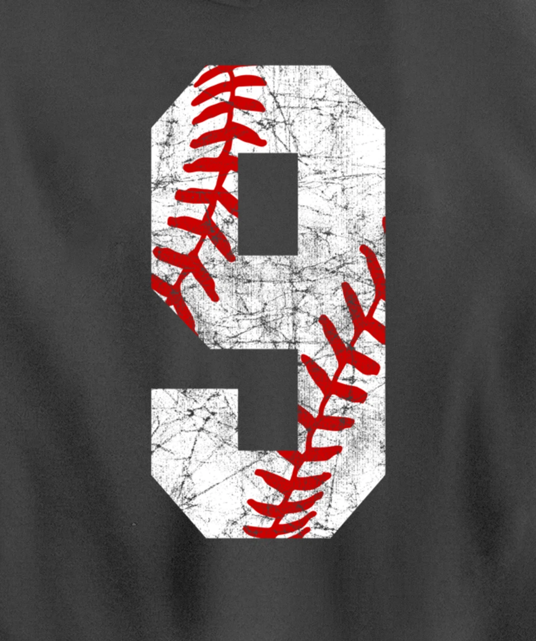 Vintage Baseball Mom #9 Jersey Baseball Player Number 9 Gift Pullover Hoodie