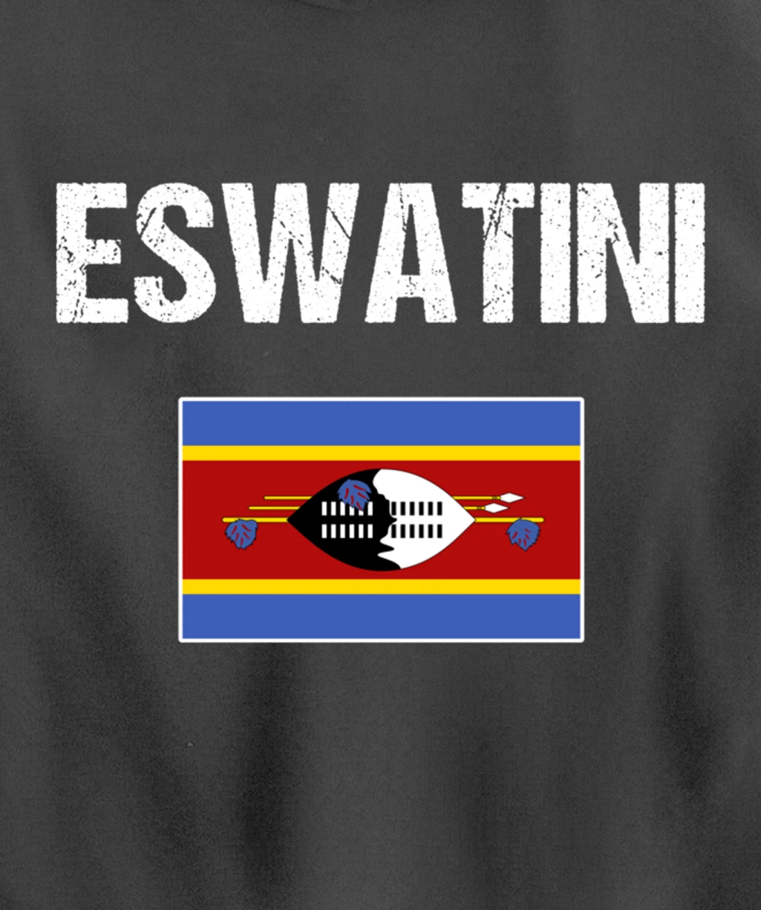 Swazi Pride Heritage Gifts Swaziland Eswatini Flag Pullover Hoodie