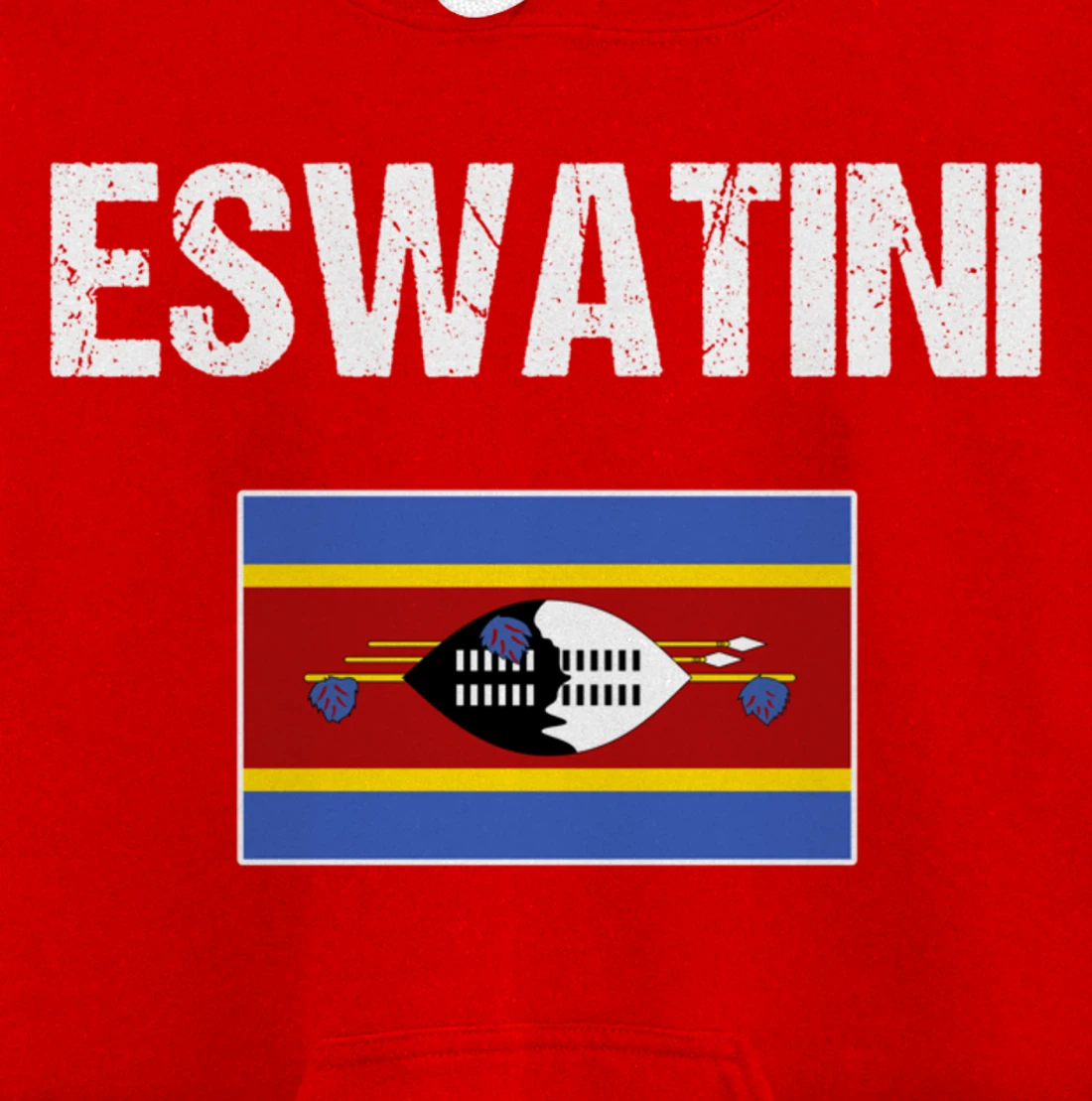 Swazi Pride Heritage Gifts Swaziland Eswatini Flag Pullover Hoodie