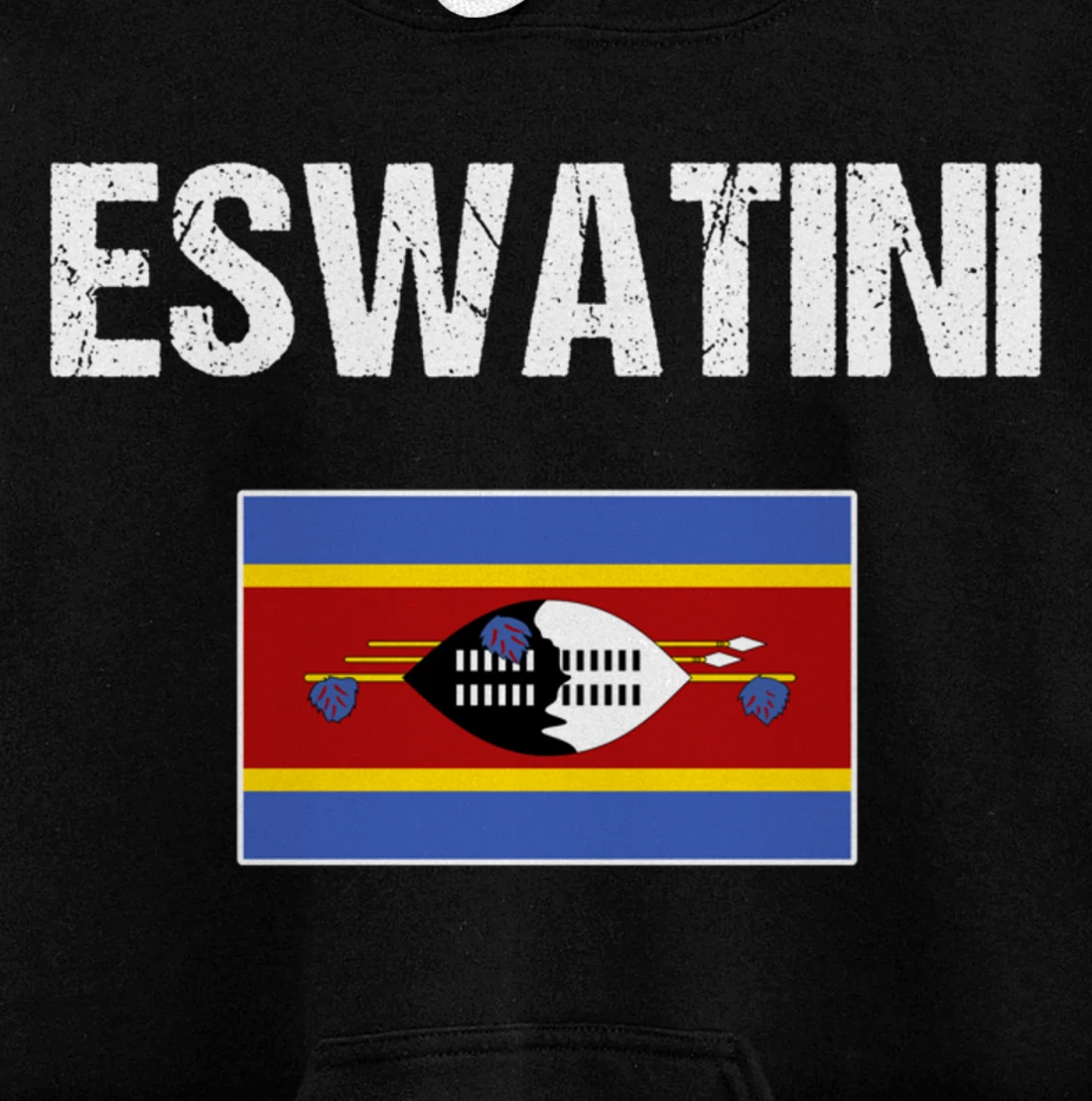 Swazi Pride Heritage Gifts Swaziland Eswatini Flag Pullover Hoodie