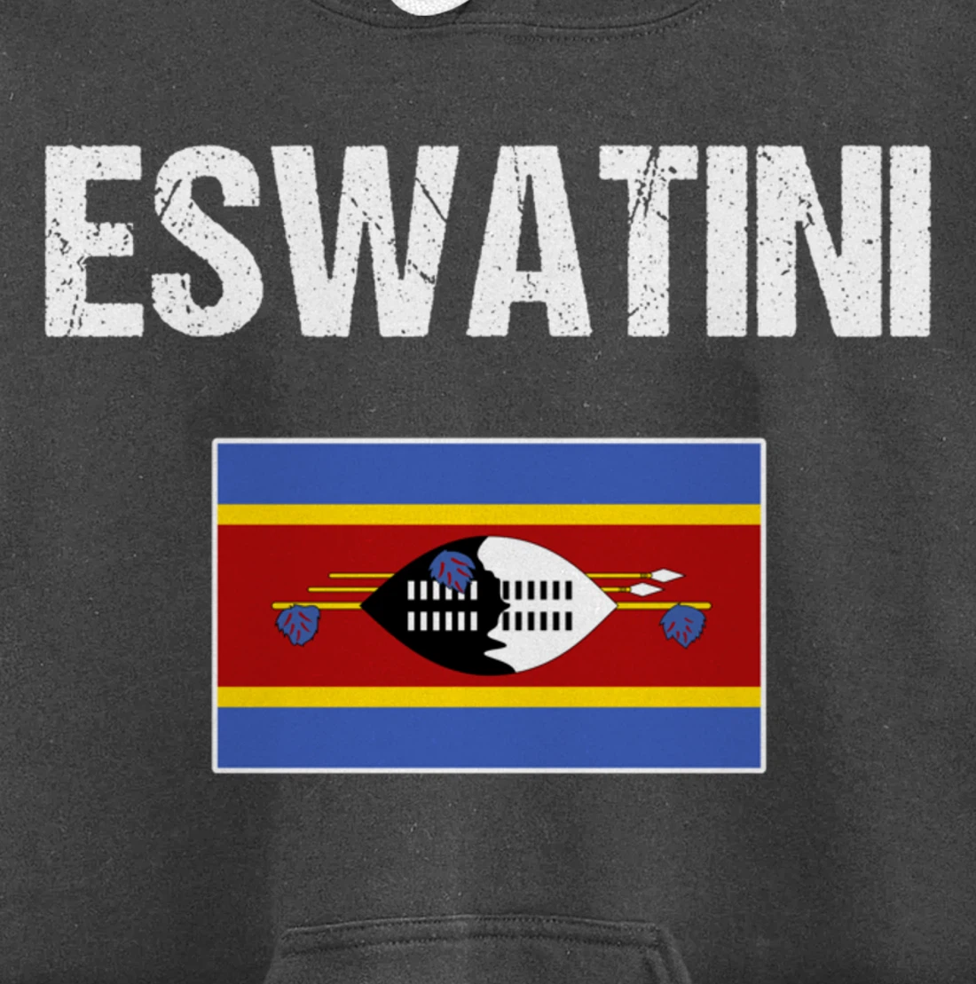 Swazi Pride Heritage Gifts Swaziland Eswatini Flag Pullover Hoodie