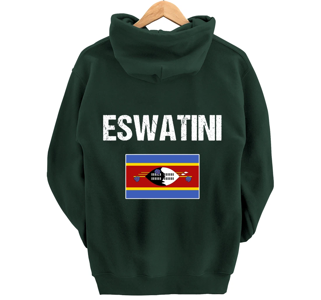 Swazi Pride Heritage Gifts Swaziland Eswatini Flag Pullover Hoodie