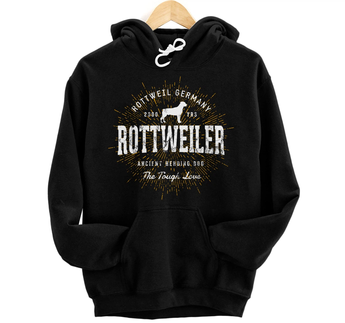 Vintage Style Retro Rottweiler Pullover Hoodie