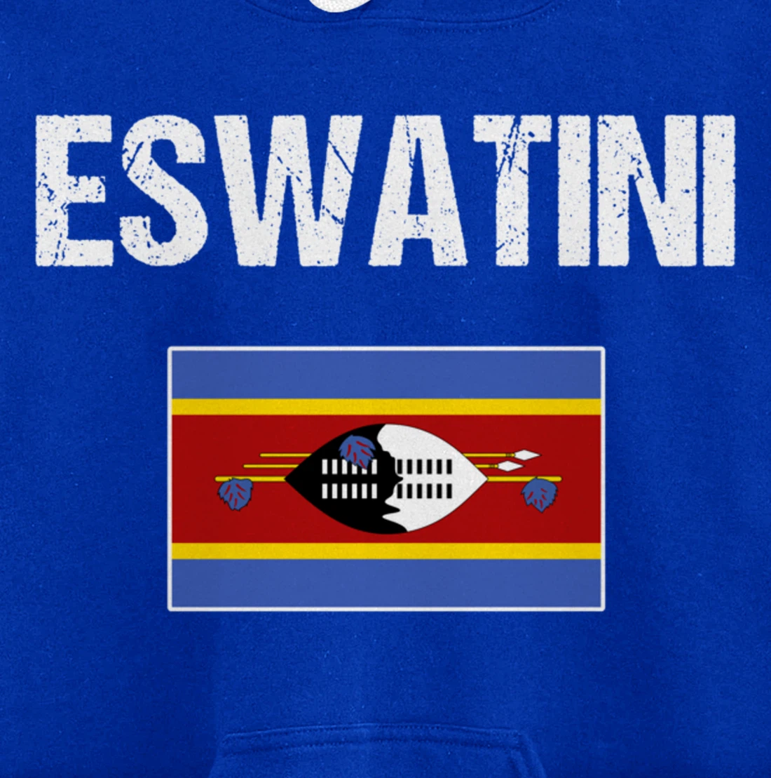Swazi Pride Heritage Gifts Swaziland Eswatini Flag Pullover Hoodie
