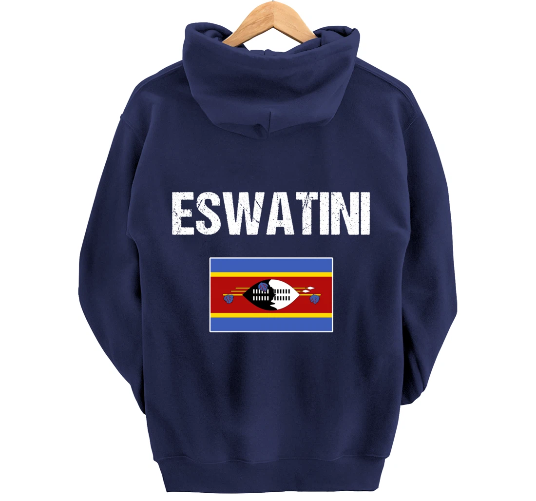 Swazi Pride Heritage Gifts Swaziland Eswatini Flag Pullover Hoodie