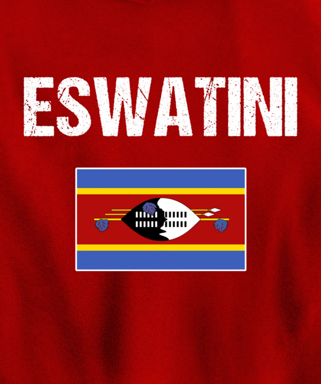 Swazi Pride Heritage Gifts Swaziland Eswatini Flag Pullover Hoodie