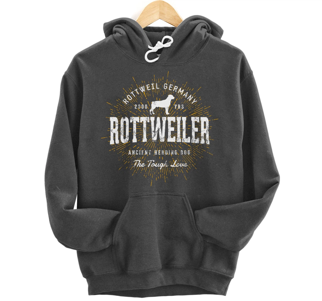 Vintage Style Retro Rottweiler Pullover Hoodie
