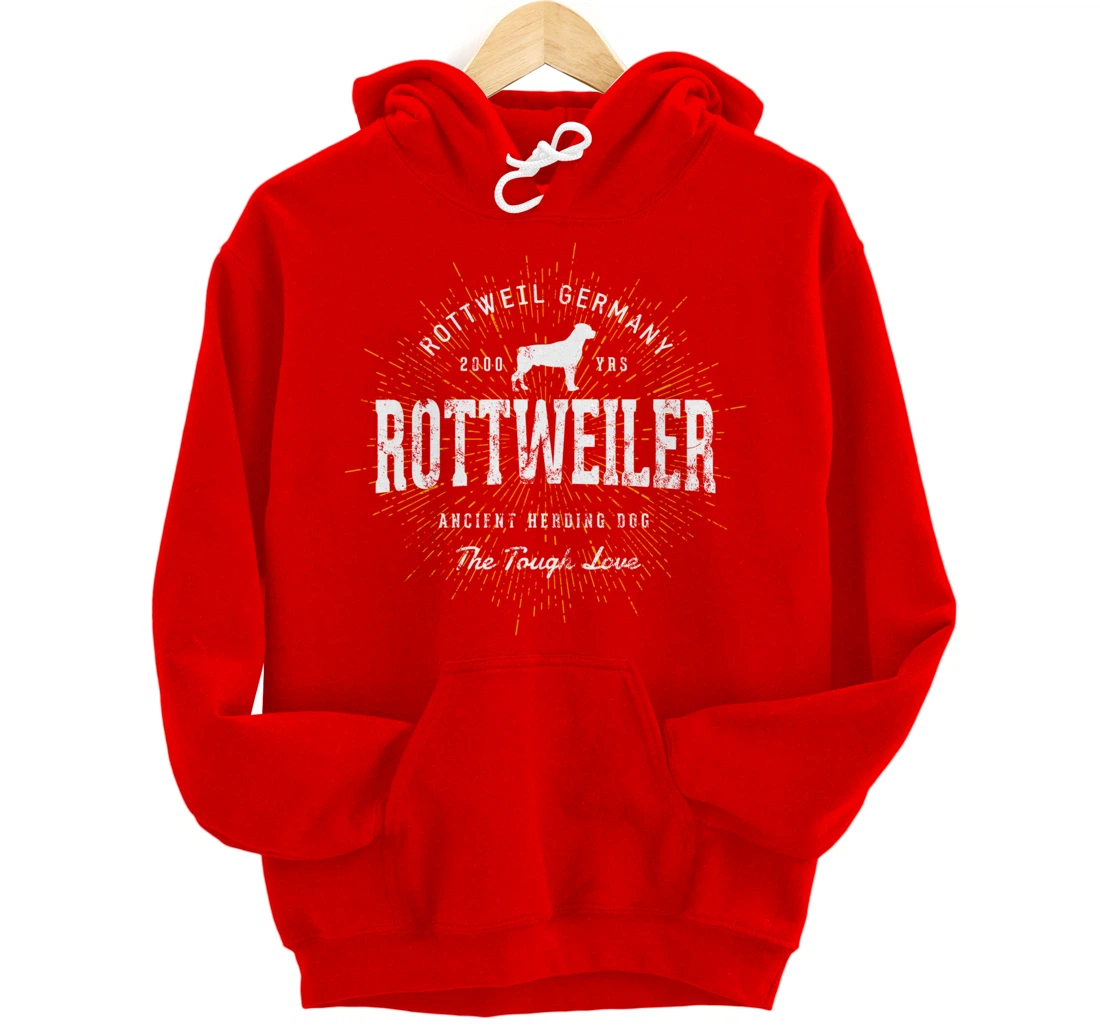 Vintage Style Retro Rottweiler Pullover Hoodie