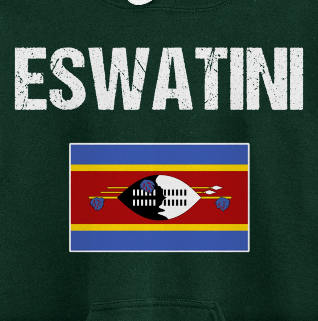 Swazi Pride Heritage Gifts Swaziland Eswatini Flag Pullover Hoodie