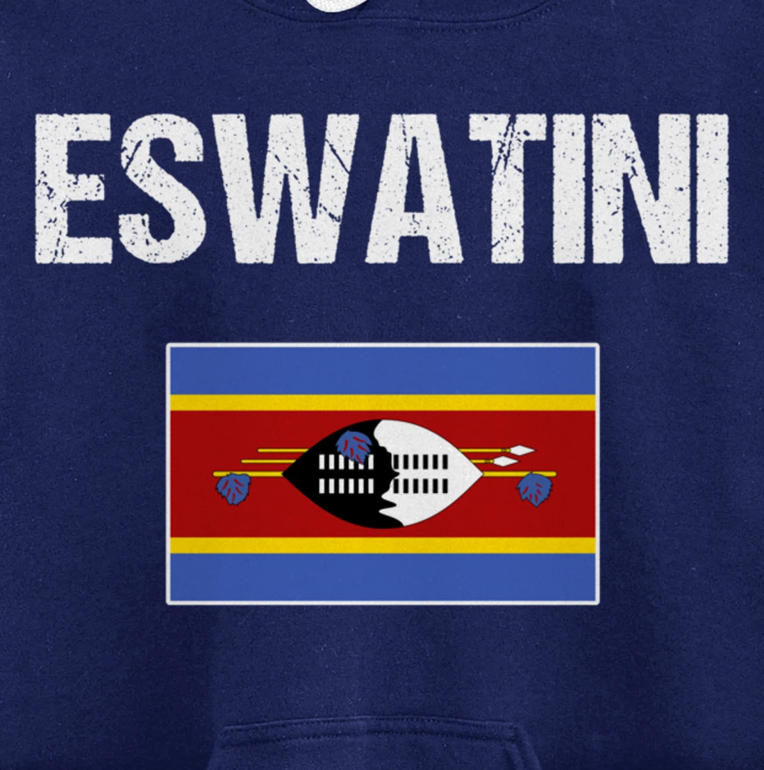 Swazi Pride Heritage Gifts Swaziland Eswatini Flag Pullover Hoodie