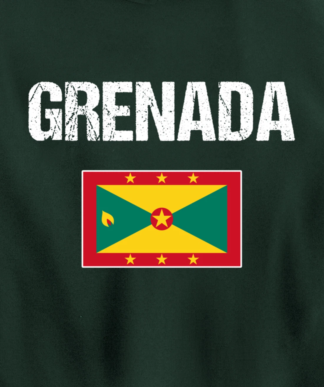Grenadian Pride Caribbean Heritage Gifts | Grenada Flag Pullover Hoodie