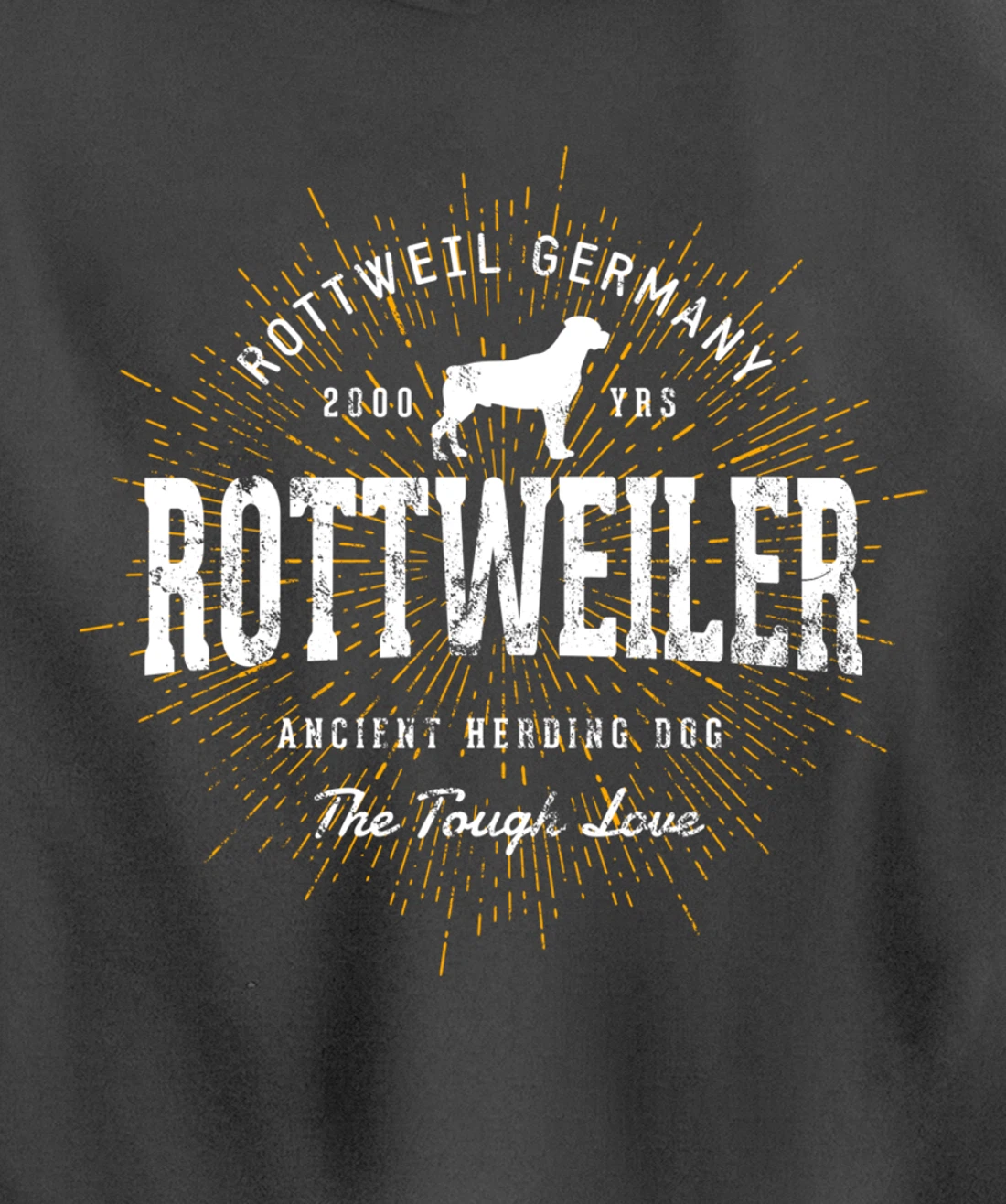 Vintage Style Retro Rottweiler Pullover Hoodie