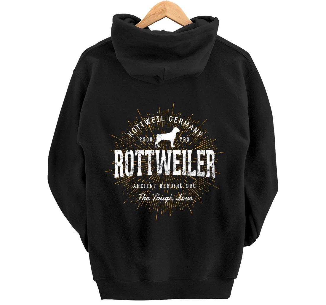 Vintage Style Retro Rottweiler Pullover Hoodie