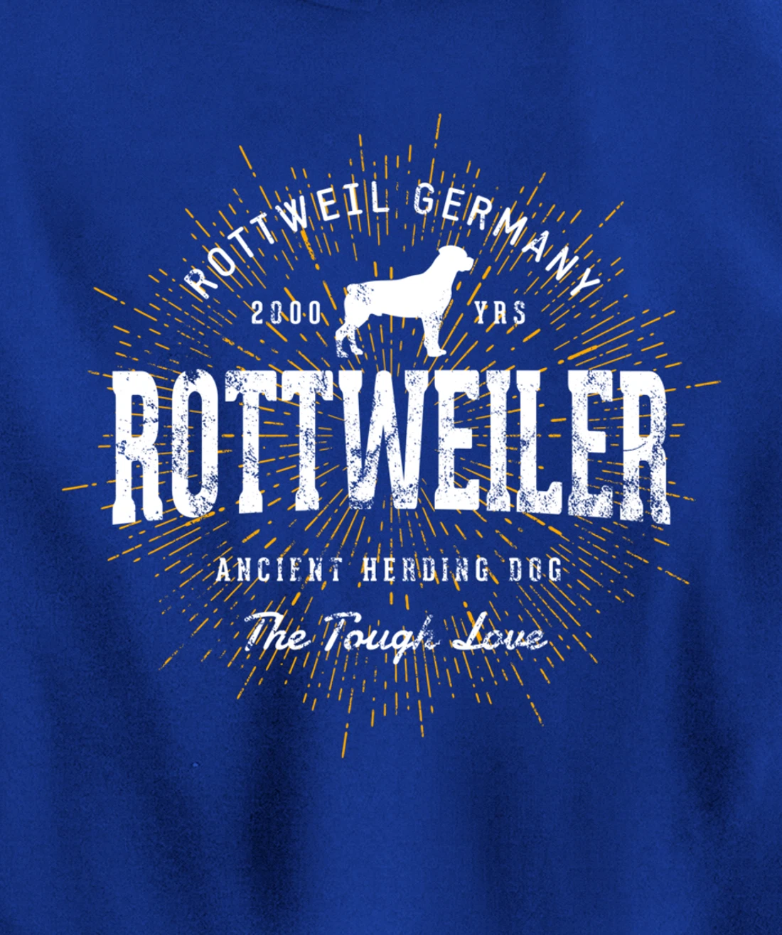 Vintage Style Retro Rottweiler Pullover Hoodie