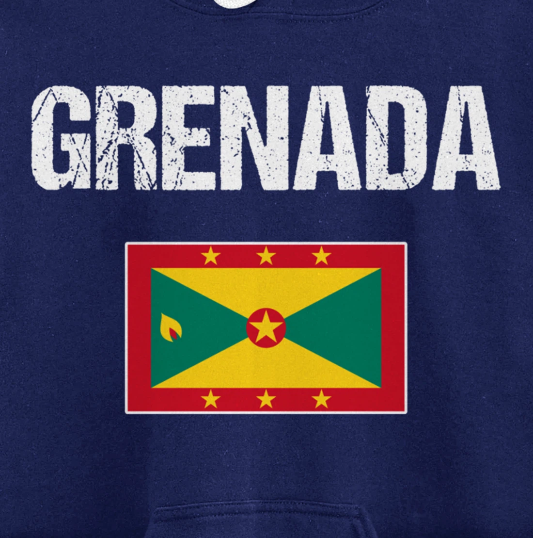 Grenadian Pride Caribbean Heritage Gifts | Grenada Flag Pullover Hoodie