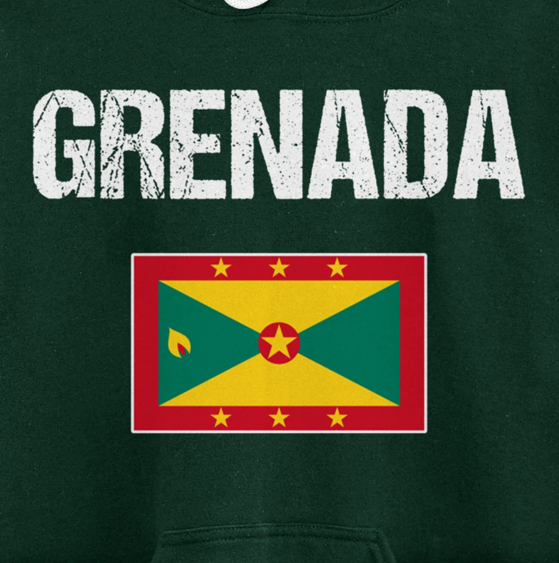 Grenadian Pride Caribbean Heritage Gifts | Grenada Flag Pullover Hoodie