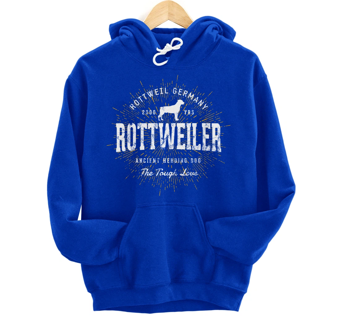 Vintage Style Retro Rottweiler Pullover Hoodie