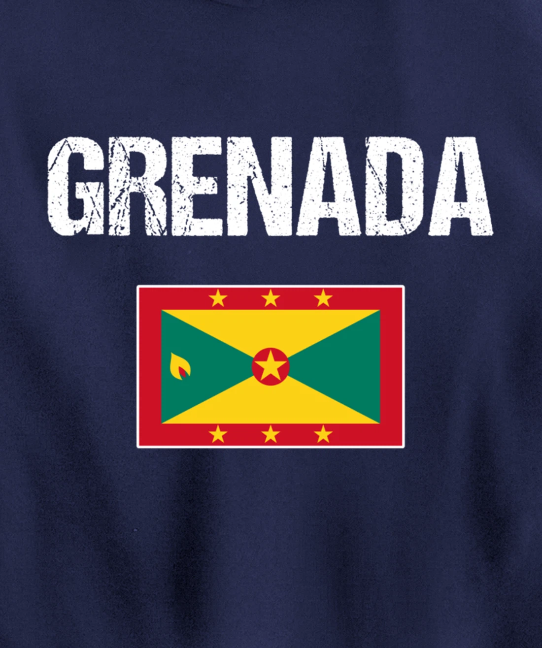 Grenadian Pride Caribbean Heritage Gifts | Grenada Flag Pullover Hoodie