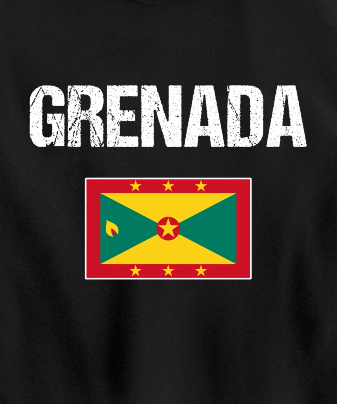 Grenadian Pride Caribbean Heritage Gifts | Grenada Flag Pullover Hoodie