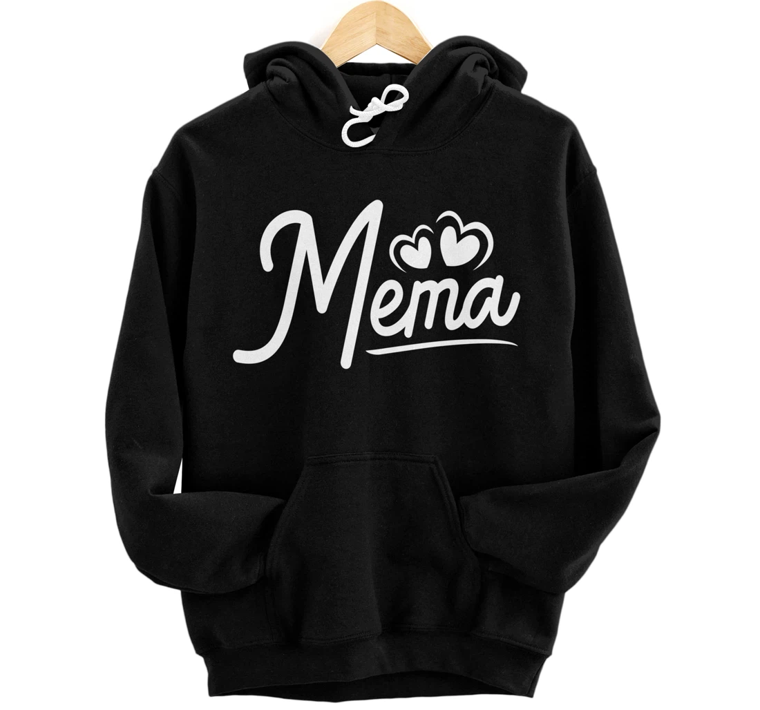 Mema Gifts from Grandchildren Mema for Grandma Cute Mema Pullover Hoodie