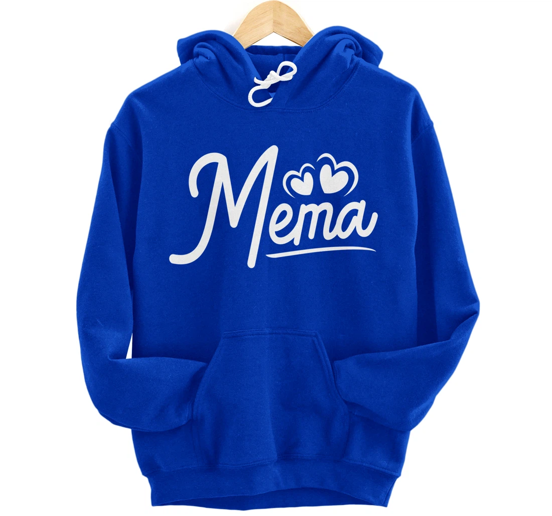 Mema Gifts from Grandchildren Mema for Grandma Cute Mema Pullover Hoodie