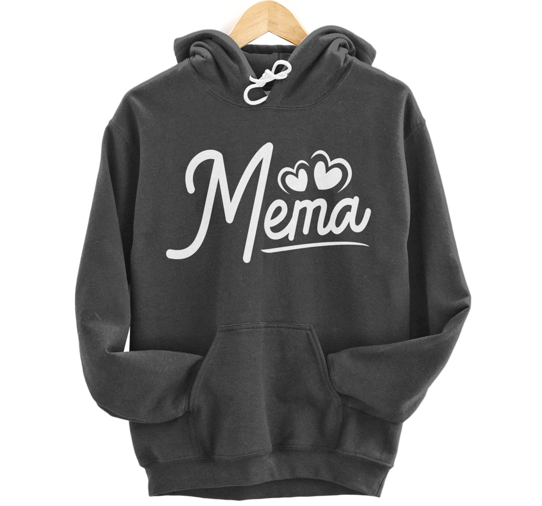 Mema Gifts from Grandchildren Mema for Grandma Cute Mema Pullover Hoodie