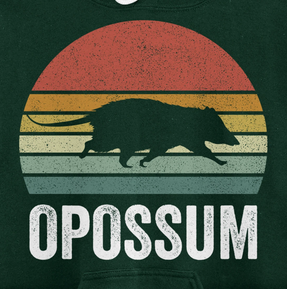Retro Opossum Shirt Funny Animal Lover Gifts Vintage Pullover Hoodie