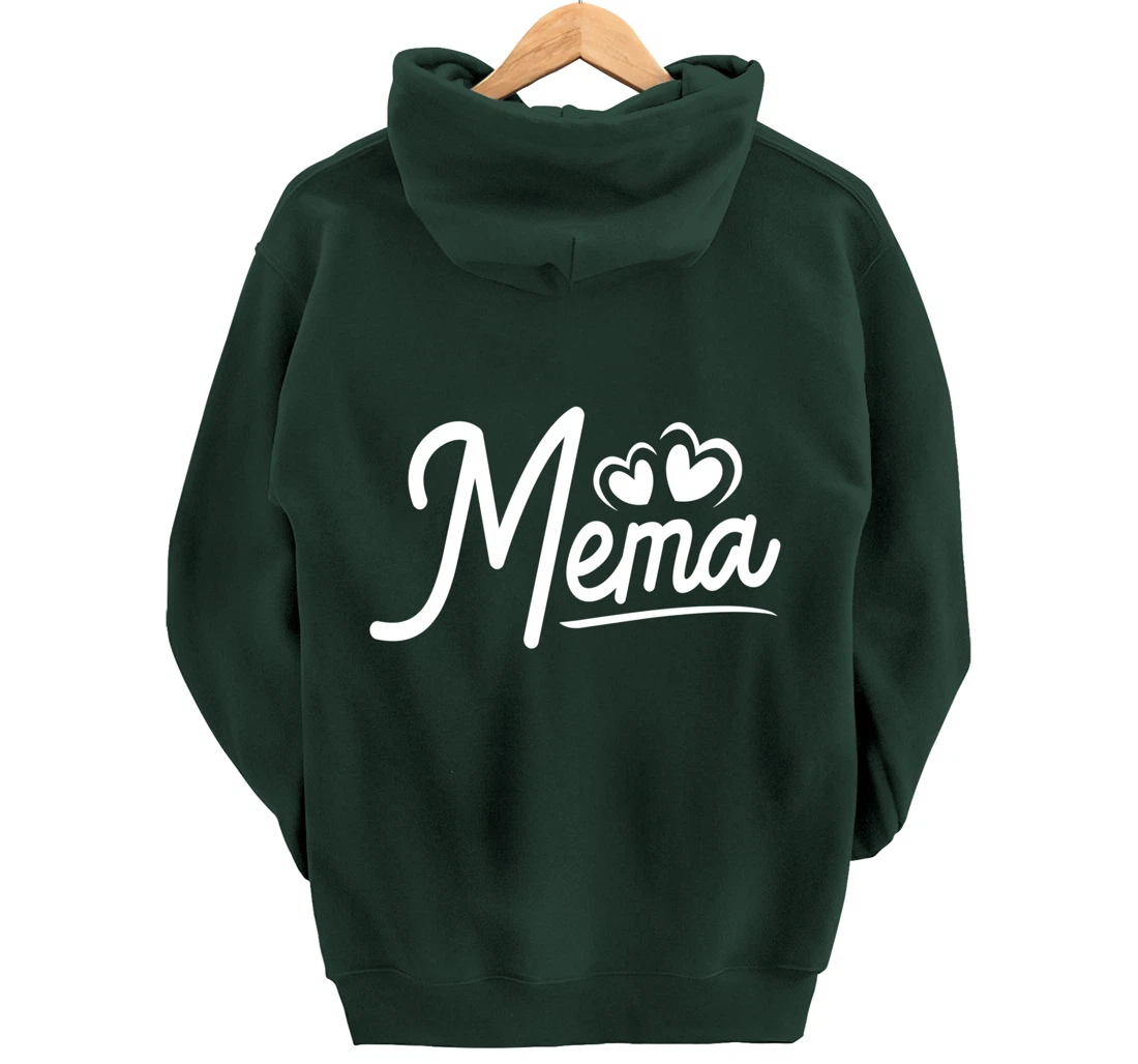 Mema Gifts from Grandchildren Mema for Grandma Cute Mema Pullover Hoodie