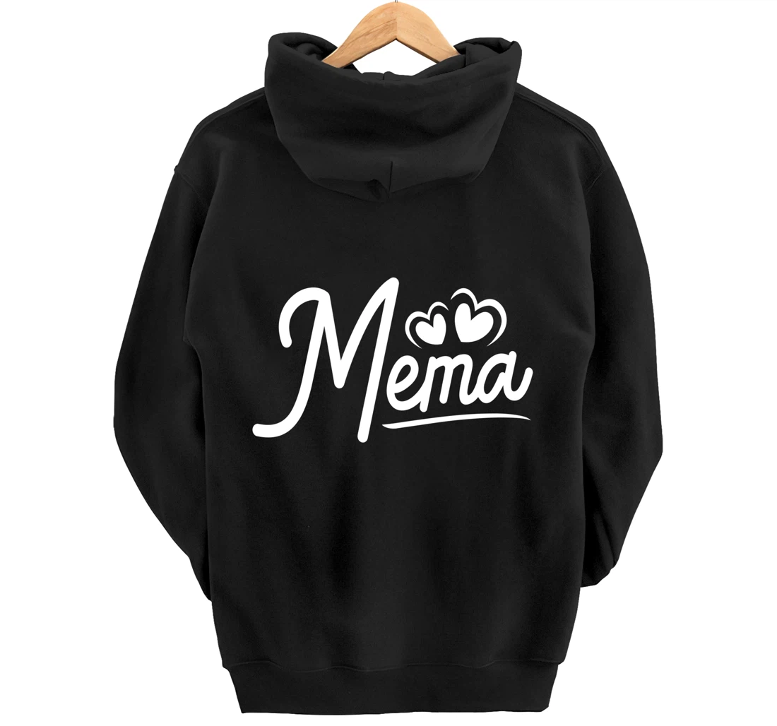 Mema Gifts from Grandchildren Mema for Grandma Cute Mema Pullover Hoodie