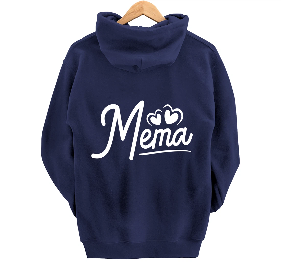 Mema Gifts from Grandchildren Mema for Grandma Cute Mema Pullover Hoodie